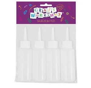 Plastic Amp Glass Items: Squeeze Bottles 4pc