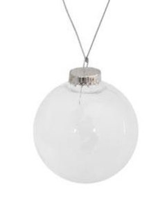 Plastic Amp Glass Items: Plastic Bauble Ornament 10cm