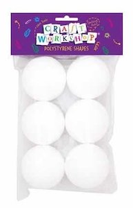 Polystyrene 1: Polystyrene Ball 60mm 6pcs