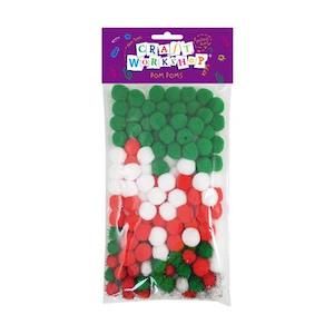 Pom Poms 1: Pom Pom Christmas Mix 156pcs