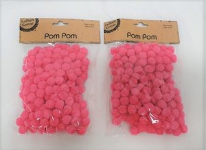 Pom Poms 1: Pom Pom 1.5cm Pink 200pcs
