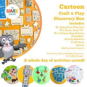 Pretend Play 1: Cartoon Characters Craft & Play Discovery Box
