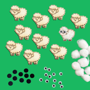 Religious Crafts: Mini Sheep Magnets