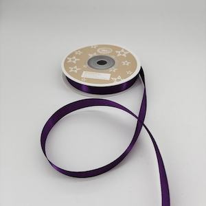 Ribbon 1: 1cm Purple Satin Ribbon