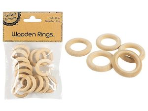 Yarn 1: Wooden Rings 3cm 14pc