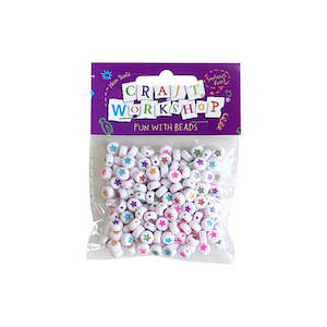Matariki Bulk Craft Kits: White Star Beads