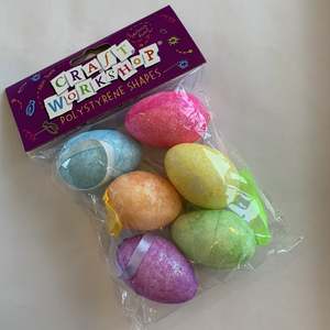 All Craft Supplies 1: Foam Eggs 6 pieces