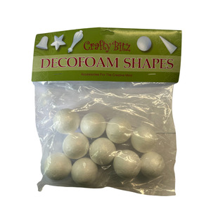 All Craft Supplies 1: Polystyrene Balls 38mm - Pack of 10