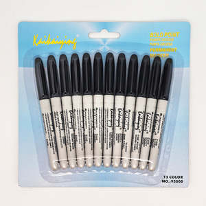 Pack of 12 Black Markers