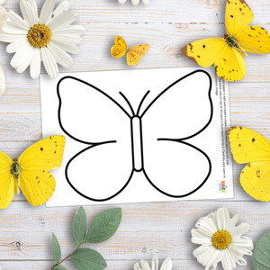 Mirror Butterfly - Free Printable