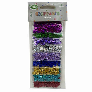 Glitter Coloured Sequins - Multi-pack