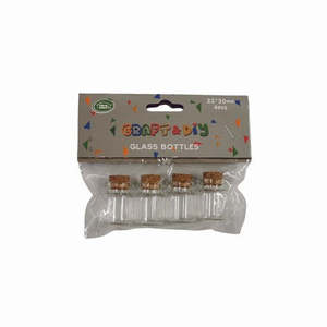Mini Glass Bottles 4 pack