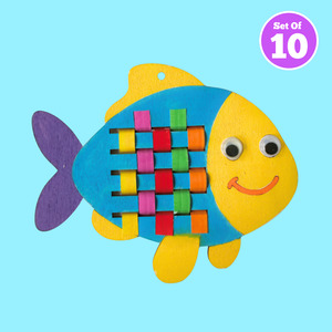 All Kids Craft Kits 1: Set of 10 - Weaving Fish