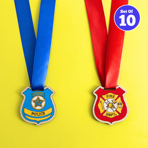 All Kids Craft Kits 1: Set of 10 - Police and Fireman's Lanyard