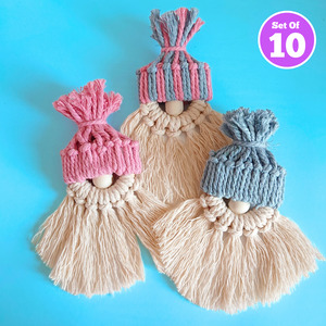 Adult Craft Kits: Set of 10 - Macrame Pixies