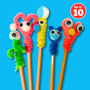 All Kids Craft Kits 1: Set of 10 - Pencil Toppers