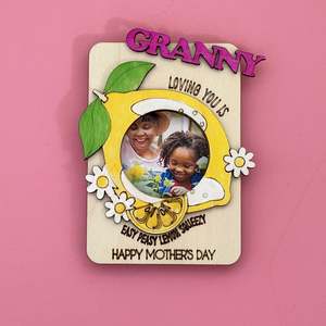 All Kids Craft Kits 1: SALE Mother's Day Lemon Photo Frame Magnet