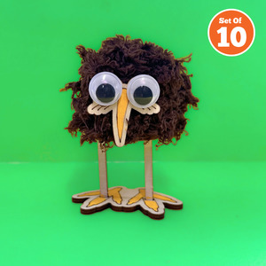 All Craft Kits: Set of 10 - Pom Pom Kiwi