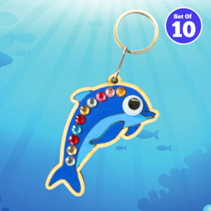 All Craft Kits: Set of 10 - Dolphin Bag Charm