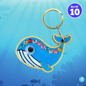 Set of 10 - Whale Bag Charm