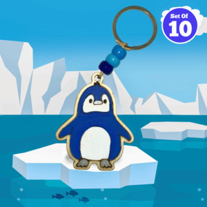 All Craft Kits: Set of 10 - Little Blue Penguin Bag Charm