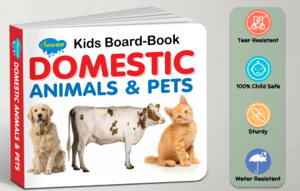 All Craft Supplies 1: SALE- Domestic Animals and Pets Board Book