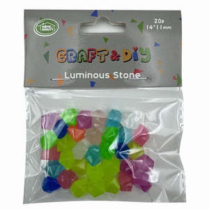 All Craft Supplies 1: Glow-in-the-Dark Stones  20g