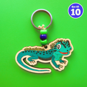 Animal Themed Crafts: Set of 10 - Tuatara Bag Charm