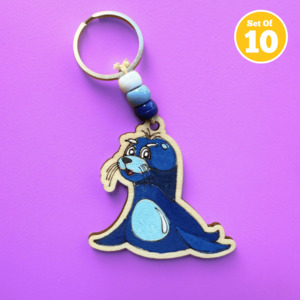 Animal Themed Crafts: Set of 10 - Seal Bag Charm