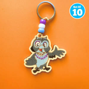 Animal Themed Crafts: Set of 10 - Morepork Bag Charm