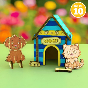 Set of 10 - Mini DIY Pet House