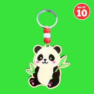 Set of 10 - Panda Bag Charm