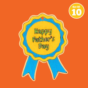 Set of 10 - Happy Father's Day Badge