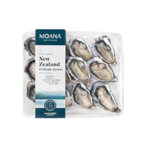 Christmas: Fresh Pacific Oysters - 12 Pack