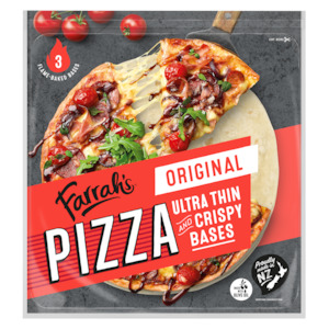 Heat Eat: Farrah's Original Ultra Thin Pizza Bases