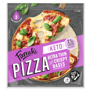 Heat Eat: Farrah's Keto Ultra Thin Pizza Bases