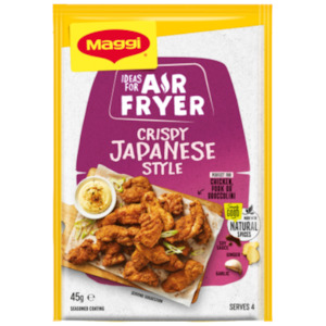 Condiments Seasonings: Maggi Air Fryer Crispy Japanese Style Seasoned Coating Sachet 45g