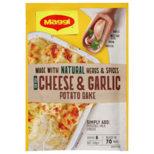 Condiments Seasonings: Maggi Side Dish Cheese And Garlic Potato Bake 24g