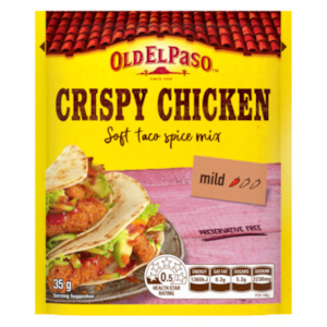 Condiments Seasonings: Old El Paso Crispy Chicken Soft Taco Spice Mix 35g