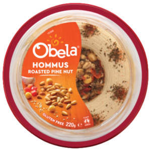 Deli: Obela Roasted Pine Nut Hommus 220g