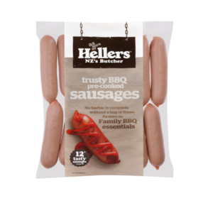 Small Goods: Hellers Precooked Sausages 1kg