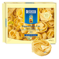 Pasta: De Cecco Pasta Pappardelle 250gm
