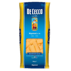 Pasta: De Cecco Pasta Rigatoni 500gm