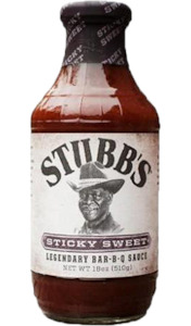 Unclassified: Stubbs Sticky Sweet BBQ Sauce 510g