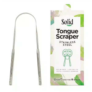 Solid Oral Care: Stainless Steel Tongue Scraper