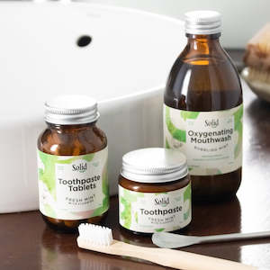 Solid Oral Care: Fresh Mint Toothpaste Tablets