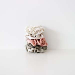 New Parents: Linen Scrunchies