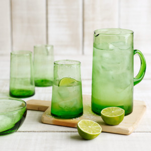 Beldi Glass Jug – Green