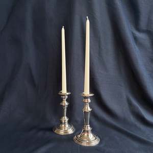 The Minimal Studio: Ines Silver Candlestick Pair