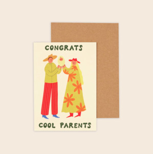 Latest Arrivals: Cool Parents New Baby Card
